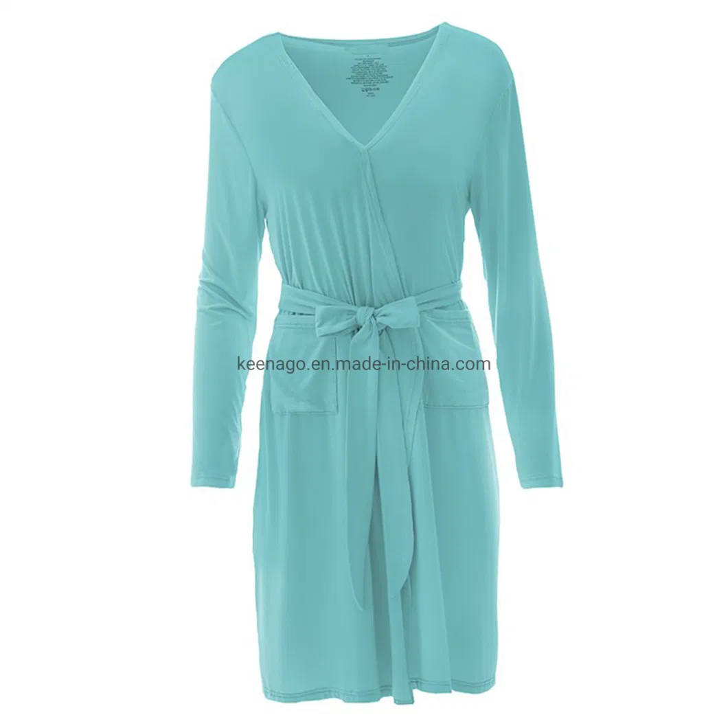 Women Kimono Robes Short Lightweight Robe Soft Knit Sleepwear Casual Knit Bathrobe Ladies Loungewear