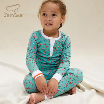 Pigiami per bambini Jambear in bambù organico, pigiami per bambini, pigiami per neonati, pigiami per bambini personalizzati, set da notte per bambini
